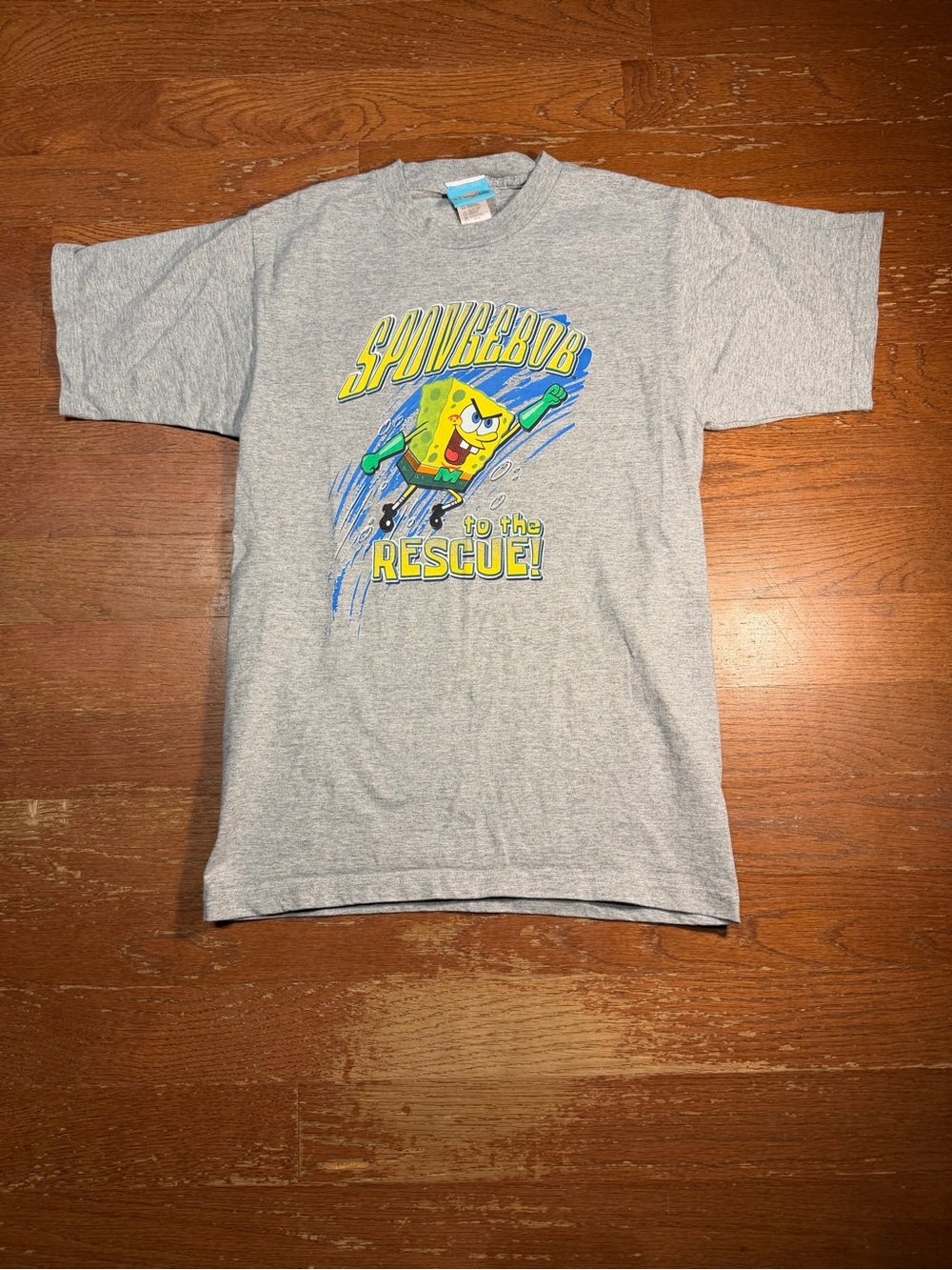 2001 Youth SpongeBob Squarepants to the Rescue Graphic Tee